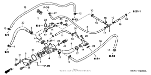 ST1300 Патрубки охлаждения
