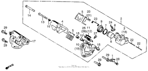 CB750 Front brake caliper 81