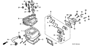 NSR50R Cylinder / cylinder head