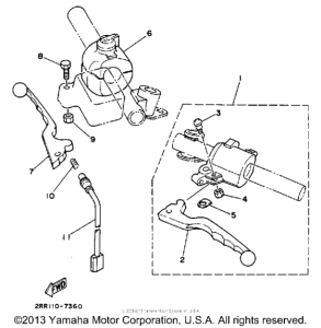 YSR50U Рулевые переключатели