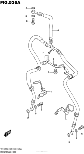 VZ1500 Передние тормозные трубки