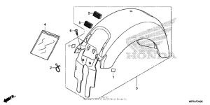 VT1300CT Rear fender (1)
