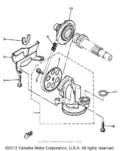 XJ650H Масляный насос