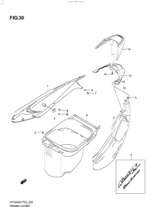 AY50 Обтекатель задний