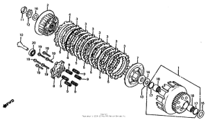 CB1000 Сцепление
