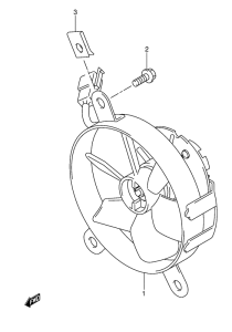 DR-Z400 Радиатор fan