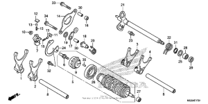 NC700X (DCT) Gearshift drum (2)