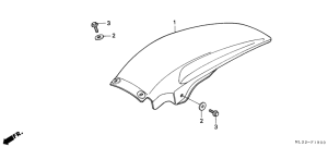 CR500R Заднее крыло