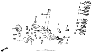 XL500S Xl500s steering stem + horn 79-81