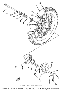 MX80H Переднее колесо