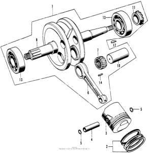 SL70 Коленчатый вал и поршни