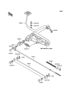 ZL400 Педаль тормоза