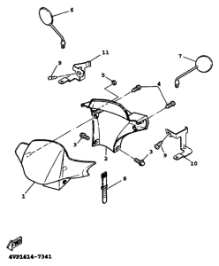 YW100E Обтекатель 1