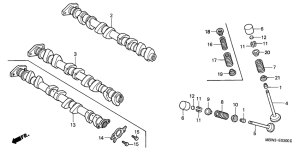  Распред вал / клапана