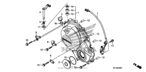 CBR600RR (ABS) Right crankcase cover (2)