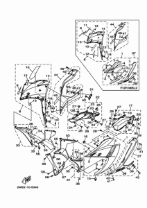 YZF-R3A Обтекатель 1
