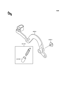 Педаль тормоза