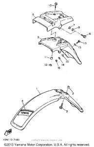 XT600UC (CA ED.) Крыло