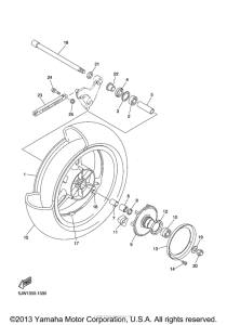 FJR13T Переднее колесо