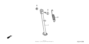 CRF80F Подножка