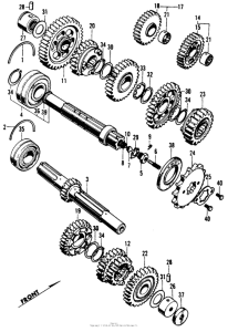 CB450 Трансмиссия