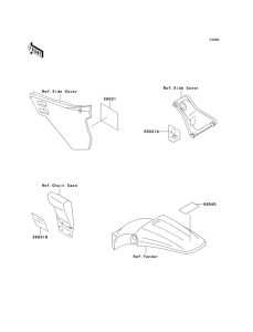 KDX125 Наклейки