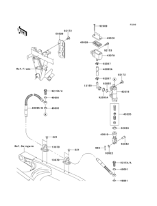 KLX250 Задний торм цилиндр