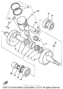 DT125H Crankshaft-piston
