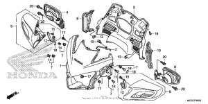 ST1300 (ABS) Верхний обтекатель