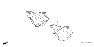 CBF600 (Naked) Боковая крышка