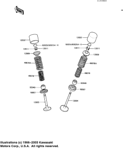 KZ1100 Клапана
