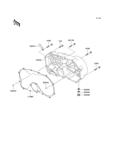 VN800 Крышки двигателя правые