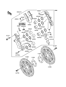 ZX1200 Передний тормоз