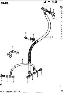 GS450 Передние тормозные трубки