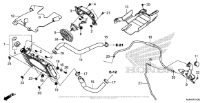 CB500X (ABS) Радиатор