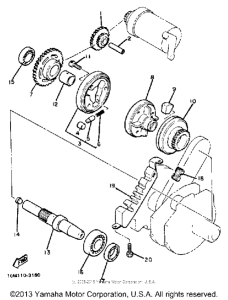XS400RK Муфта стартера