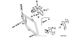 VTX1300C Saddlebag mounting bracket