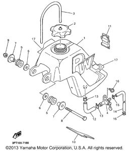 PW50J1 Топливный бак