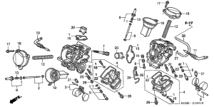 VT125 Carburetor assy