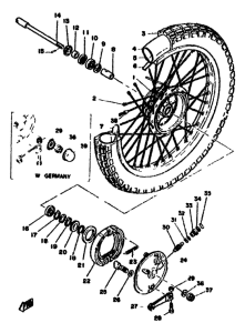 XT500 Переднее колесо