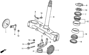 XR650L Траверса нижняя