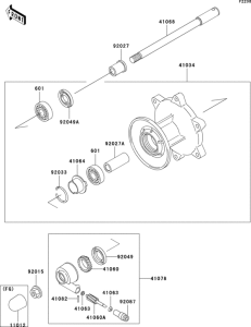 EL250 Переднее колесо