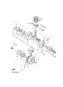 XS650 ｸﾗﾝｸｼﾔﾌﾄ. ﾋﾟｽﾄﾝ