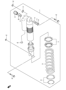 DR-Z400 Задние амортизаторы