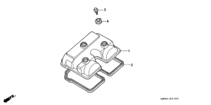 NX250 Крышка головки цилиндров