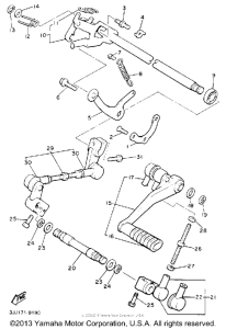XVZ13DDC Вал переключения