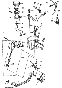 FJ1200A FJ1200AE FJ1200 Задний тормозной цилиндр