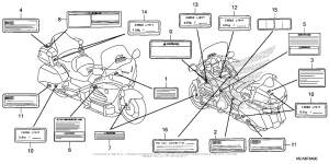 GL1800 Лейбл предостережения