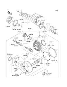 VN1500 Drive shaft / final gear(1 / 2)
