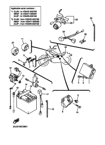 XV250 XV250V Equipo electrico